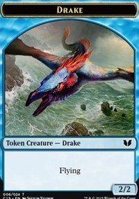 (image for) Drake // Elemental (Multicolor) Double-Sided Token